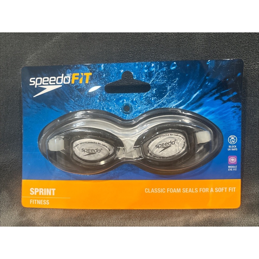 New Speedo‎ Sprint Swim Goggle Clear